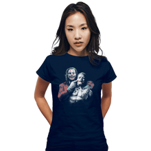 Load image into Gallery viewer, Shirts Fitted Shirts, Woman / Small / Navy The Killing Joaq