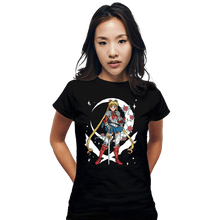 Load image into Gallery viewer, Daily_Deal_Shirts Fitted Shirts, Woman / Small / Black Full Armor Moon