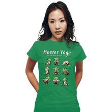 Load image into Gallery viewer, Daily_Deal_Shirts Fitted Shirts, Woman / Small / Irish Green Master Yoga