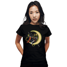 Load image into Gallery viewer, Shirts Fitted Shirts, Woman / Small / Black Moon Power