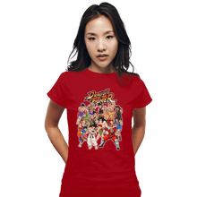 Load image into Gallery viewer, Shirts Fitted Shirts, Woman / Small / Red Street Fighter DBZ