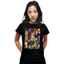 Load image into Gallery viewer, Daily_Deal_Shirts Fitted Shirts, Woman / Small / Black Anime VS Anime