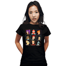 Load image into Gallery viewer, Daily_Deal_Shirts Fitted Shirts, Woman / Small / Black Moral Alignment Chart