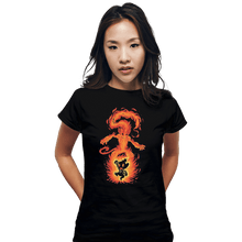 Load image into Gallery viewer, Shirts Fitted Shirts, Woman / Small / Black The Fire Ape Within