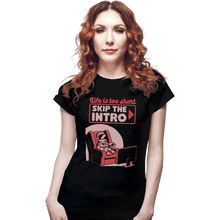 Load image into Gallery viewer, Secret_Shirts Fitted Shirts, Woman / Small / Black Streaming Astronaut