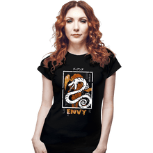 Load image into Gallery viewer, Shirts Fitted Shirts, Woman / Small / Black Sin of Envy Serpent