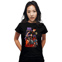 Load image into Gallery viewer, Shirts Fitted Shirts, Woman / Small / Black Asteroid Blues