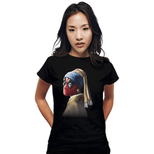 Load image into Gallery viewer, Shirts Fitted Shirts, Woman / Small / Black Hero With A Pearl Earring