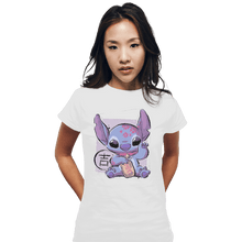 Load image into Gallery viewer, Shirts Fitted Shirts, Woman / Small / White Maneki Stitch