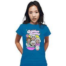 Load image into Gallery viewer, Shirts Fitted Shirts, Woman / Small / Sapphire Golden Grams