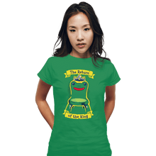 Load image into Gallery viewer, Daily_Deal_Shirts Fitted Shirts, Woman / Small / Irish Green Froggy Chair Returns