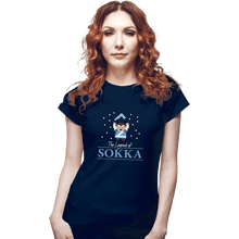 Load image into Gallery viewer, Shirts Fitted Shirts, Woman / Small / Navy The Legend Of Sokka