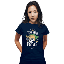Load image into Gallery viewer, Shirts Fitted Shirts, Woman / Small / Navy Time Hero Forever

