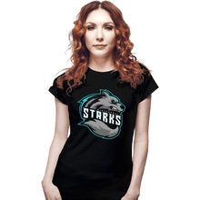Load image into Gallery viewer, Shirts Fitted Shirts, Woman / Small / Black Winterfell Starks