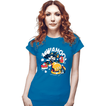 Load image into Gallery viewer, Secret_Shirts Fitted Shirts, Woman / Small / Sapphire Wahoo!