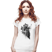 Load image into Gallery viewer, Shirts Fitted Shirts, Woman / Small / White Lords Of Cinder Lords Of Ash