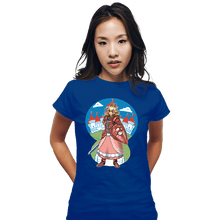 Load image into Gallery viewer, Daily_Deal_Shirts Fitted Shirts, Woman / Small / Royal Blue Armored Princess