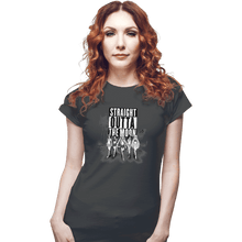 Load image into Gallery viewer, Shirts Fitted Shirts, Woman / Small / Charcoal Straight Outta The Moon