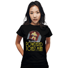 Load image into Gallery viewer, Shirts Fitted Shirts, Woman / Small / Black Powdered Toast Man