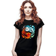 Load image into Gallery viewer, Shirts Fitted Shirts, Woman / Small / Black Dragons of Fire And Water