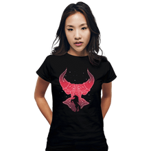 Load image into Gallery viewer, Daily_Deal_Shirts Fitted Shirts, Woman / Small / Black Lord Of Darkness