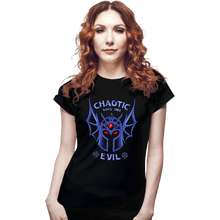 Load image into Gallery viewer, Daily_Deal_Shirts Fitted Shirts, Woman / Small / Black Chaotic Evil 83