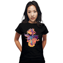 Load image into Gallery viewer, Daily_Deal_Shirts Fitted Shirts, Woman / Small / Black Courage