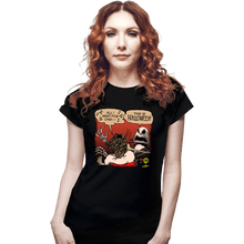 Load image into Gallery viewer, Daily_Deal_Shirts Fitted Shirts, Woman / Small / Black Skellington Slap