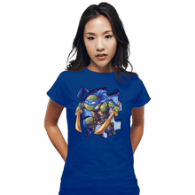 Load image into Gallery viewer, Daily_Deal_Shirts Fitted Shirts, Woman / Small / Royal Blue Toy Leo