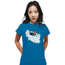 Load image into Gallery viewer, Daily_Deal_Shirts Fitted Shirts, Woman / Small / Sapphire Slasher Time