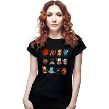 Load image into Gallery viewer, Daily_Deal_Shirts Fitted Shirts, Woman / Small / Black Cat Roleplay