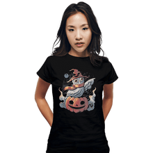 Load image into Gallery viewer, Shirts Fitted Shirts, Woman / Small / Black Spooky Magic