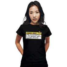 Load image into Gallery viewer, Daily_Deal_Shirts Fitted Shirts, Woman / Small / Black Resolutions 2024