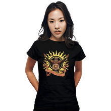 Load image into Gallery viewer, Daily_Deal_Shirts Fitted Shirts, Woman / Small / Black Praise The Sun!