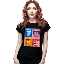 Load image into Gallery viewer, Shirts Fitted Shirts, Woman / Small / Black Home Movies