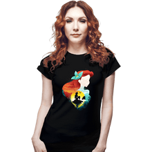 Load image into Gallery viewer, Secret_Shirts Fitted Shirts, Woman / Small / Black Ariel Shadows