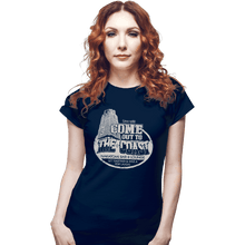 Load image into Gallery viewer, Shirts Fitted Shirts, Woman / Small / Navy The Coast Bar And Lounge