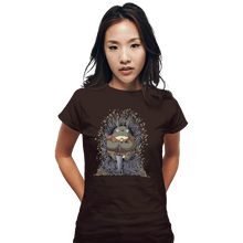 Load image into Gallery viewer, Shirts Fitted Shirts, Woman / Small / Black The Umbrella Throne