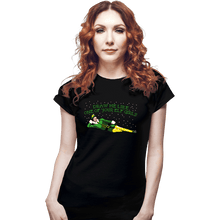Load image into Gallery viewer, Daily_Deal_Shirts Fitted Shirts, Woman / Small / Black Elf Girls