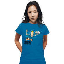 Load image into Gallery viewer, Shirts Fitted Shirts, Woman / Small / Sapphire Smells Like Bunghole