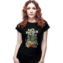 Load image into Gallery viewer, Daily_Deal_Shirts Fitted Shirts, Woman / Small / Black Kap'n Krunch