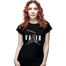 Load image into Gallery viewer, Shirts Fitted Shirts, Woman / Small / Black Air Vader
