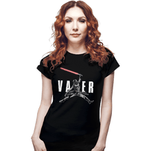 Load image into Gallery viewer, Shirts Fitted Shirts, Woman / Small / Black Air Vader