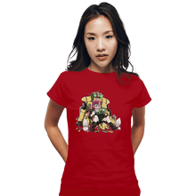 Load image into Gallery viewer, Shirts Fitted Shirts, Woman / Small / Red Upgrade