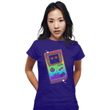 Load image into Gallery viewer, Shirts Fitted Shirts, Woman / Small / Violet Gaymer Player II