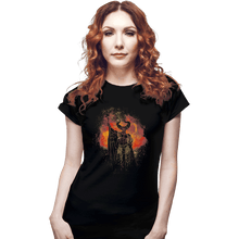 Load image into Gallery viewer, Shirts Fitted Shirts, Woman / Small / Black Lord Of Darkness Art