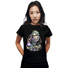 Load image into Gallery viewer, Daily_Deal_Shirts Fitted Shirts, Woman / Small / Black Rocker Elsa