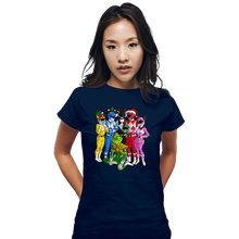 Load image into Gallery viewer, Daily_Deal_Shirts Fitted Shirts, Woman / Small / Navy Grinch Rangers