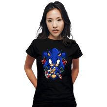 Load image into Gallery viewer, Daily_Deal_Shirts Fitted Shirts, Woman / Small / Black Sonic The Hedgehog