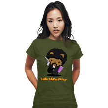 Load image into Gallery viewer, Daily_Deal_Shirts Fitted Shirts, Woman / Small / Military Green Kitty Fiction
